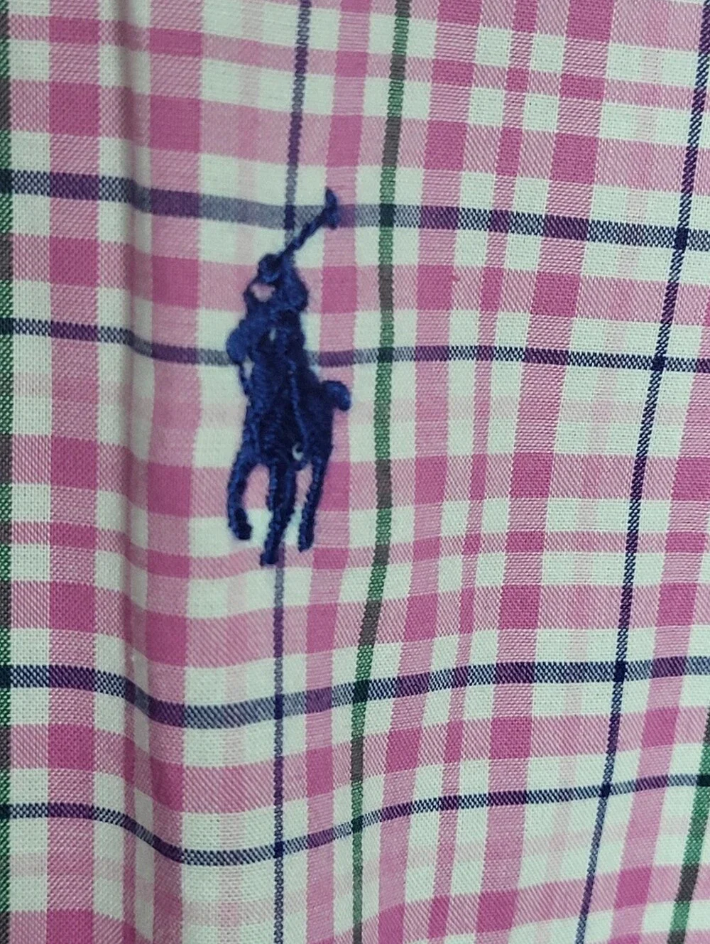 Ralph Lauren Pink Plaid Button-Down Shirt